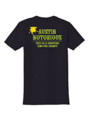 Austin Notorious USA T-Shirt - Black